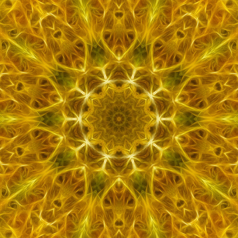 Yellow Kaleidoscope Digital Image Download