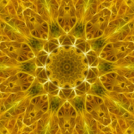 Yellow Kaleidoscope Digital Image Download